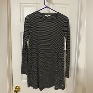 Vans Charlie Striped Black and White Long Sleeve Dress